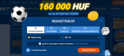 Új fiók regisztrációja